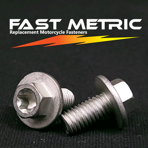 KTM, Husqvarna and Gas Gas style flange bolt M6 x 12 mm. Replaces 0024060136 and 0023060123