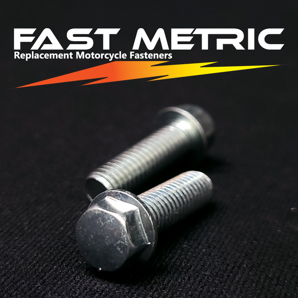 M6x22 flange bolt for metric motorcycles.