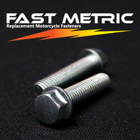 M6x25 flange bolt for metric motorcycles.