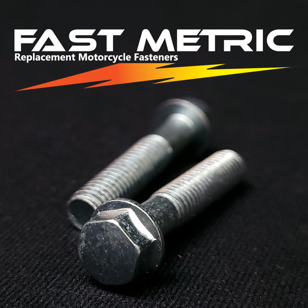 M6x32 flange bolt for metric motorcycles.