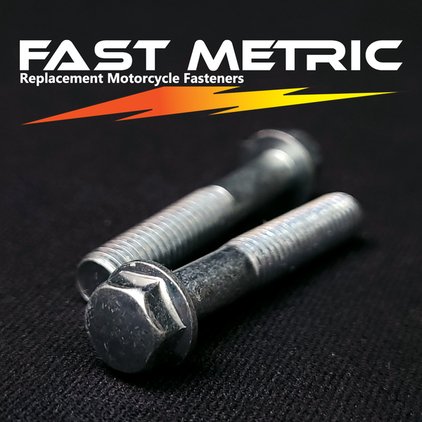 M6x35 flange bolt for metric motorcycles.