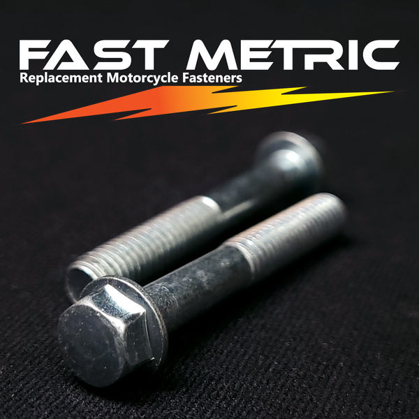 M6x40 flange bolt for metric motorcycles.
