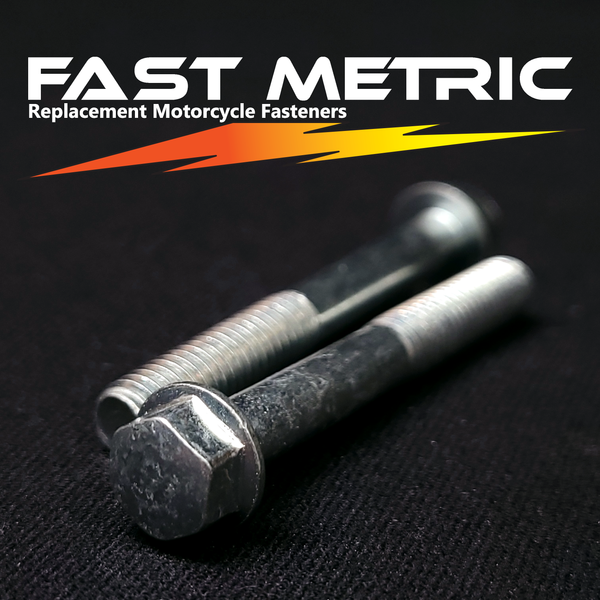 M6x45 flange bolt for metric motorcycles.