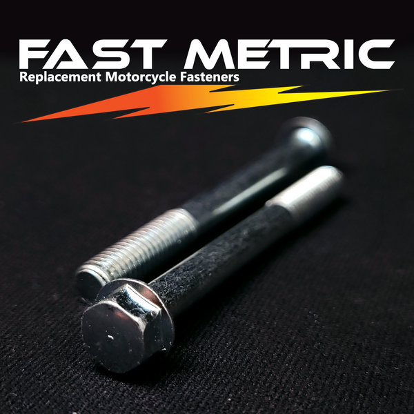 M6x65 flange bolt for metric motorcycles.