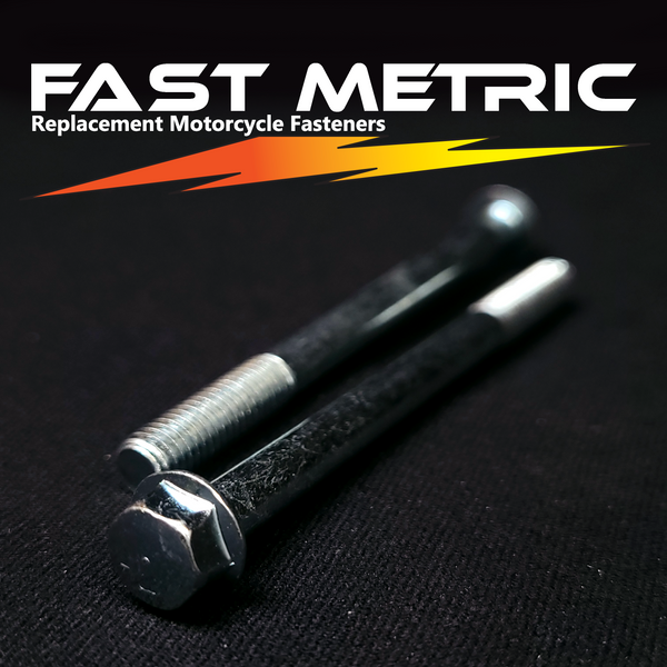 M6x75 flange bolt for metric motorcycles.