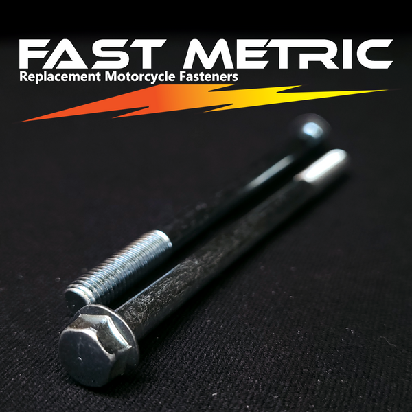 M6x90 flange bolt for metric motorcycles.