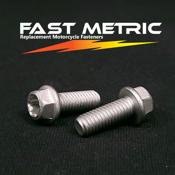 KTM, Husqvarna and Gas Gas M6X16 flange bolt. 8mm hex with TORX head. Replaces 0025060166