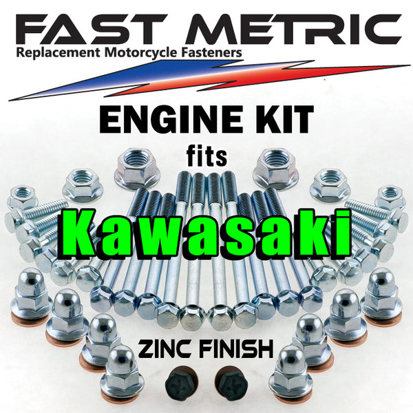 FACTORY STYLE ENGINE BOLT KIT FOR KAWASAKI 4-STROKE BIKES