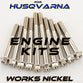 WORKS NICKEL ENGINE BOLT KIT FOR HUSQVARNA 2-STROKE MINI BIKES